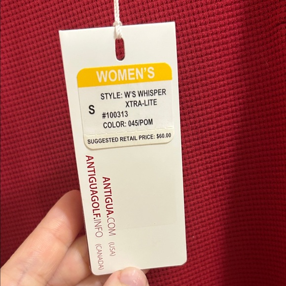 Antigua Crimson Polo Shirt - Picture 4 of 9